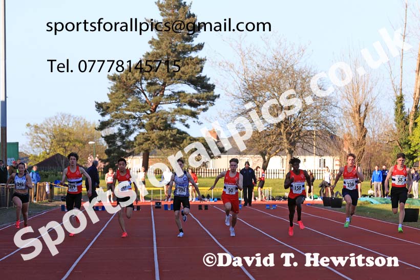 75 metres, 2024 NEGP 1, Monkton Stadium, Jarrow. Photo: David T. Hewitson/Sports for All Pics